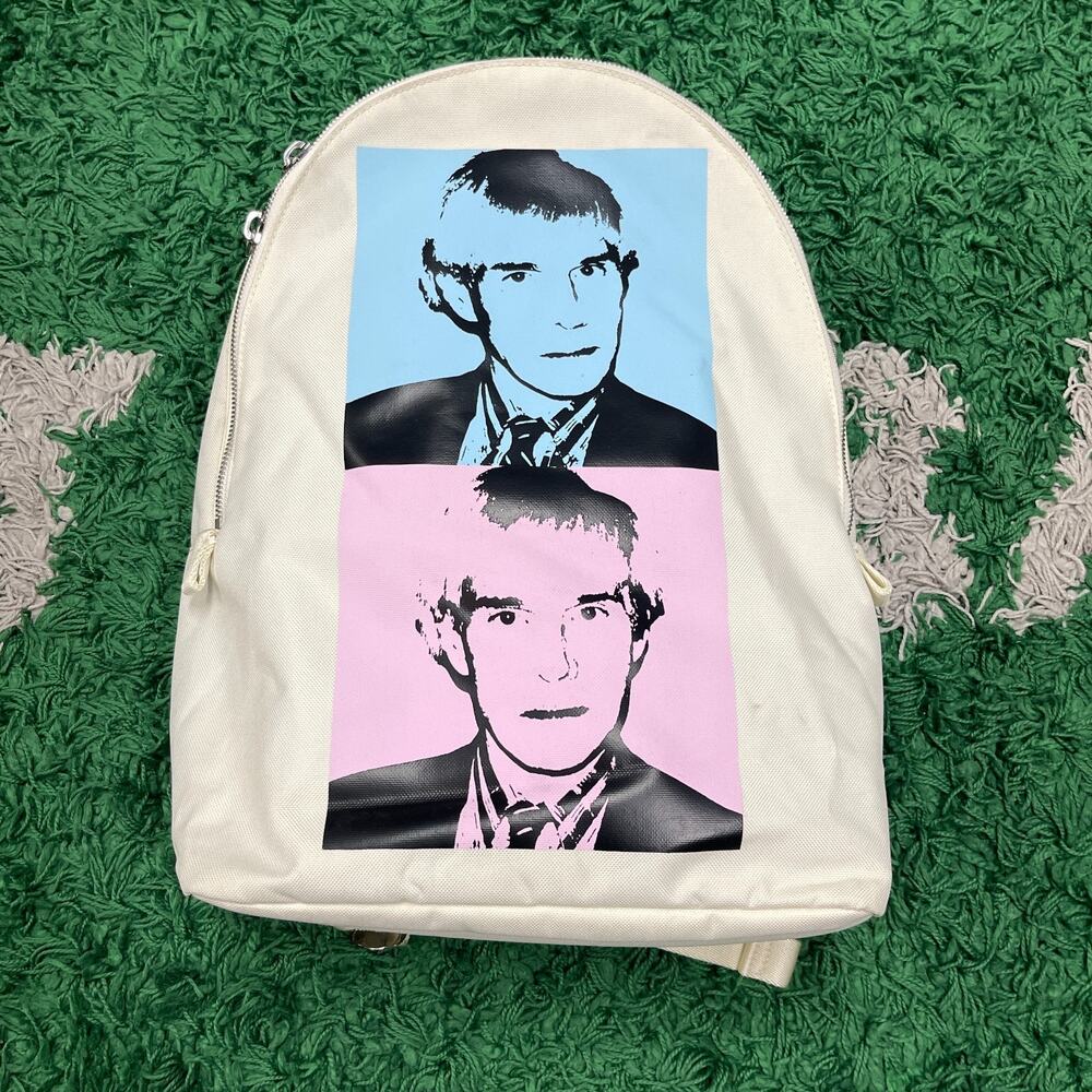 Calvin Klein Jeans x Andy Warhol Self Portrait Art Backpack White B13